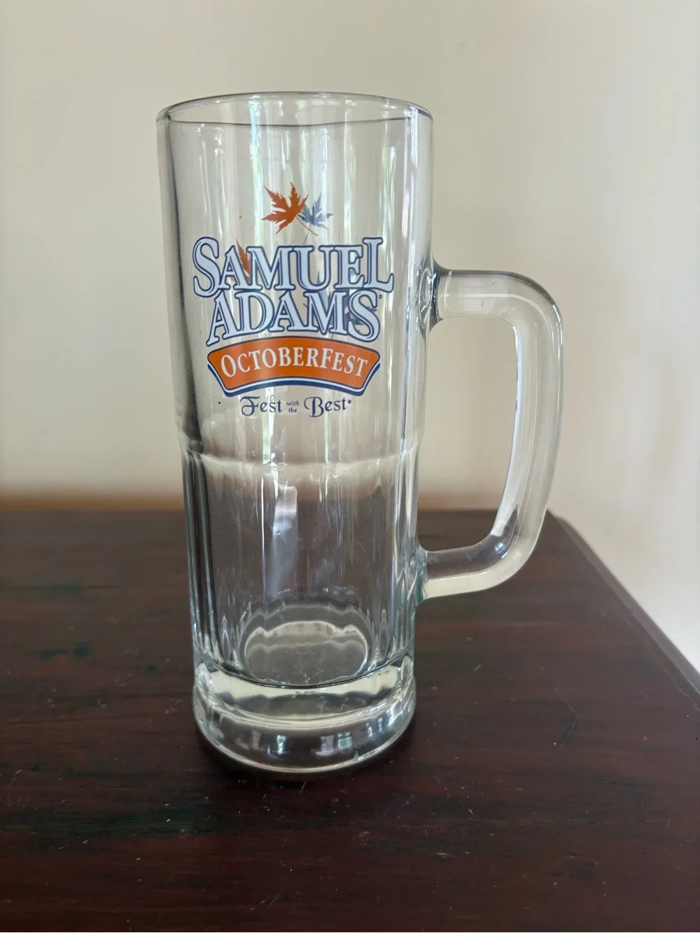 Samual Adams Octoberfest Glass Mug Tankard